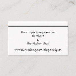 Cartes d'enregistrement Mariage "Scribbles"