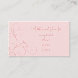 Cartes d'enregistrement pour Mariage de fleurs ros