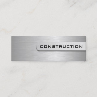 Cartes d'entreprise de construction