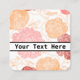 Cartes d'entreprise/profil florales