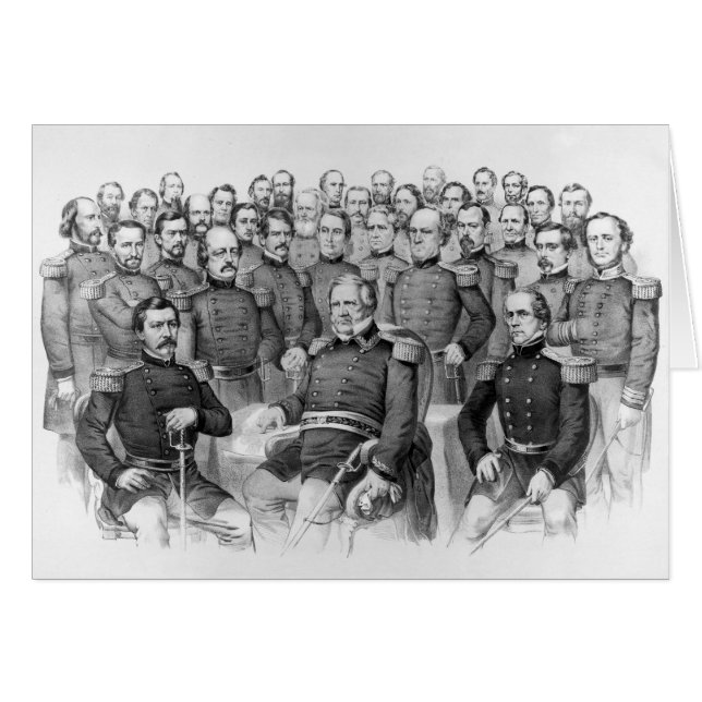 Cartes des généraux de guerre civile de l'Union (Devant horizontal)