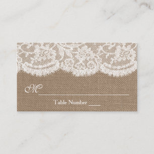 Cartes d'escorte de la collection Mariage Burlap &