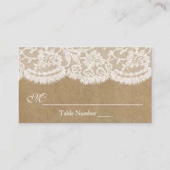 Cartes d'escorte de la collection Mariage Kraft &  (Devant)