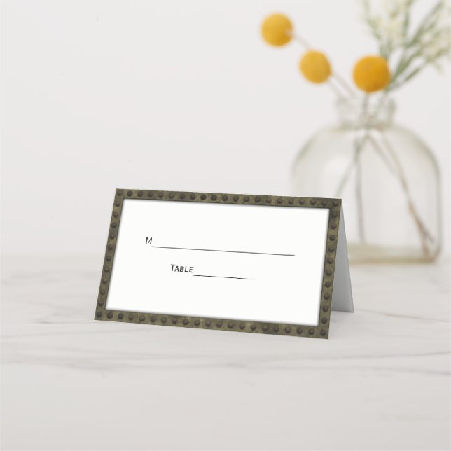 Cartes d'escorte en métal vissé dépoli (Dos)