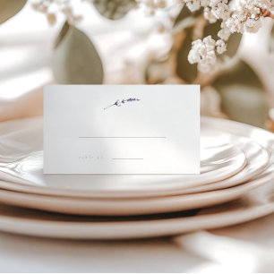Cartes d'escorte minimalistes Mariage Lavender