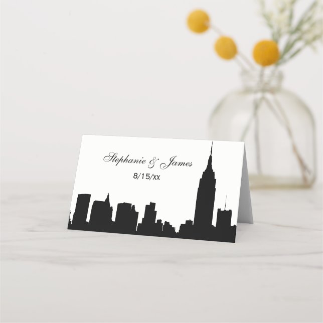 Cartes d'escorte Silhouette do-it-yourself BG NYC  (Devant)