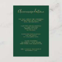 Cartes d'hébergement à motif monogramme Crest Or e