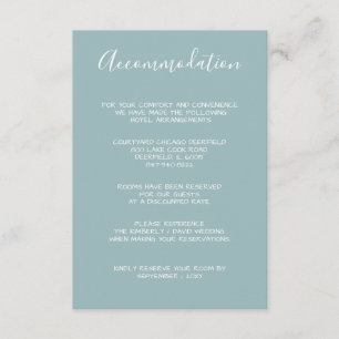 Cartes d'hébergement Monogram Crest Gold Blue
