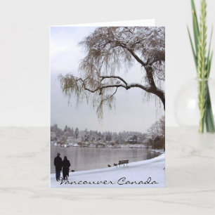 Cartes d'hiver de Vancouver Cartes du Canada roman