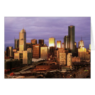 Cartes d'horizon de ville de Melbourne Victoria
