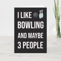 Cartes d'Humour de Quilles Sport de Quilles Équipe