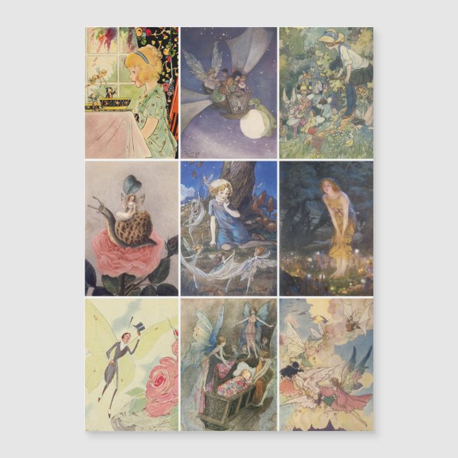 Cartes d'illustration d'Art Fairy vintage (Devant)