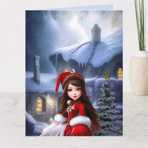 CARTES D'IMAGINAIRE D'ANNIVERSAIRE DE LA NEIGE DE 