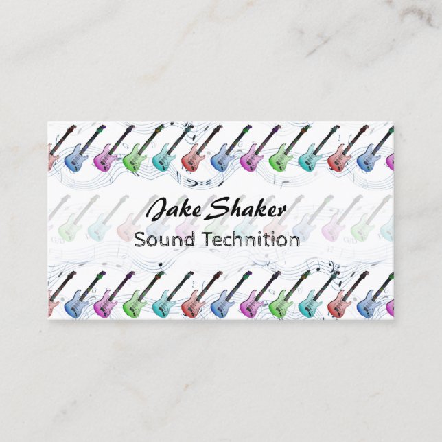 Cartes d'industrie musicale de rock (Devant)