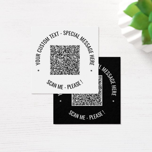 Cartes d'information de numérisation de code QR Vo (Bureau)