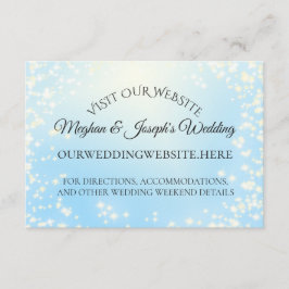 Cartes d'information Mariage Starry Sky Sparkle
