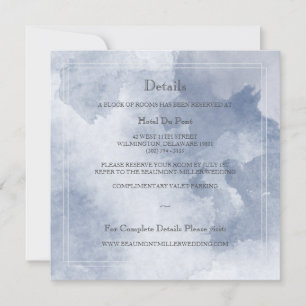 Cartes d'information pour les invités   Water Drea