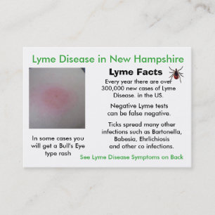 Cartes d'information sur la maladie de Lyme dans l