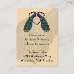 Cartes d'insertion de la réception de paquebot Vin