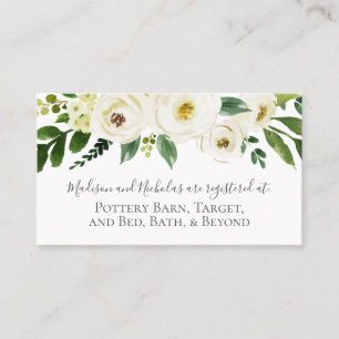Cartes d'insertion d'enregistrement de mariage de
