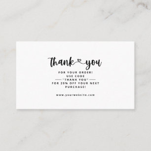 Cartes d'insertion du Merci Merci Carte de visite