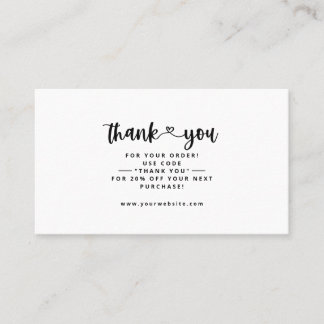 Cartes d'insertion du Merci Merci Carte de visite