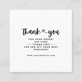 Cartes d'insertion du Merci Merci Carte de visite