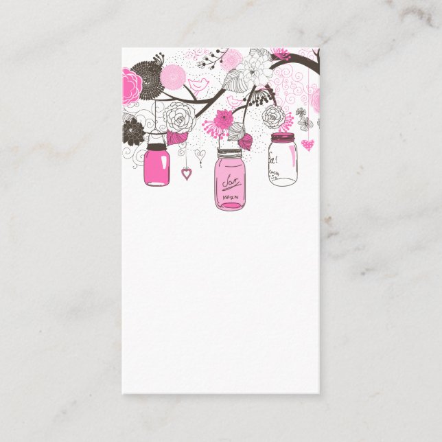 Cartes d'insertion en noir et blanc pour fleur et  (Devant)