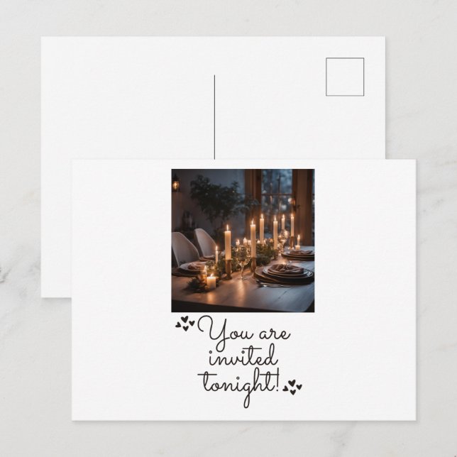 Cartes d'invitation (Devant / Derrière)