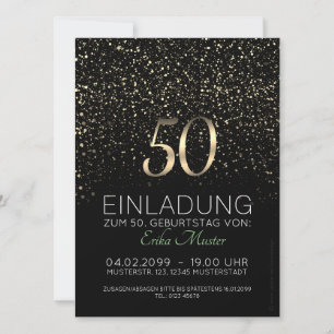 Cartes d'invitation 50 individuelles. Anniversaire