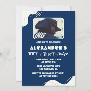 Cartes d'invitation 55e anniversaire Hommes Photo