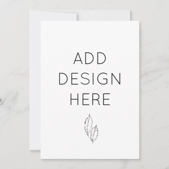 Cartes d'invitation 5x7" Impression personnalisée (Devant)