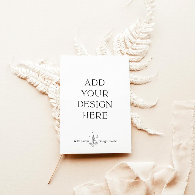 Cartes d'invitation 5x7" Impression personnalisée (Créateur téléchargé)