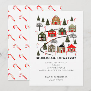 Cartes d'invitation à la fête de Noël