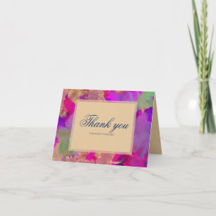 Cartes d'invitation à l'encre marbrée rose, violet