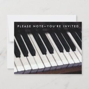 Cartes d'invitation à un récital de piano