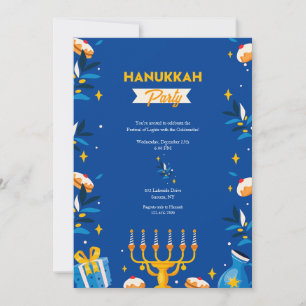 Cartes d'invitation à une fête de Hanoukka