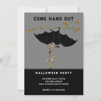 Cartes d'invitation à une soirée d'Halloween