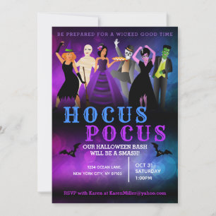 Cartes d'invitation à une soirée d'Halloween