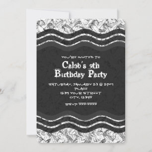 Cartes d'invitation abstraites grunge blanches et 