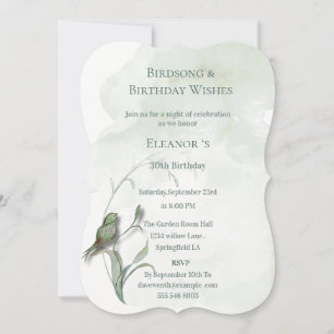 Cartes d'invitation avec chants d'oiseaux et meill