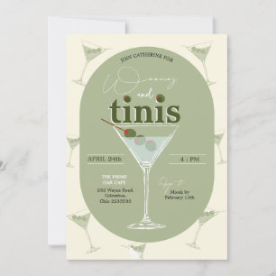 Cartes d'invitation Bachelorette Weenies et Tinis