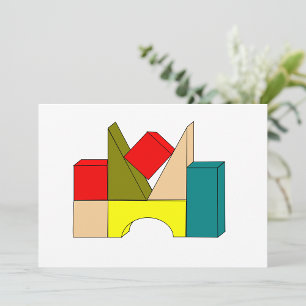 Cartes d'invitation Blocs de construction
