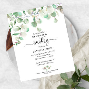 Cartes d'invitation Bon marché pour Brunch et Bull