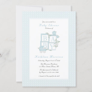 Cartes d'invitation classiques pour baby shower av