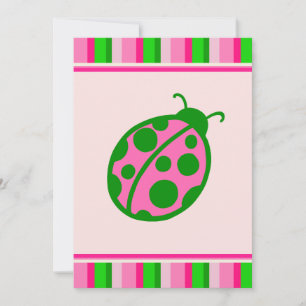 Cartes d'invitation coccinelle