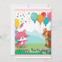 Cartes d'invitation d'anniversaire