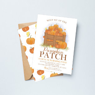 Cartes d'invitation d'anniversaire automnal Papill