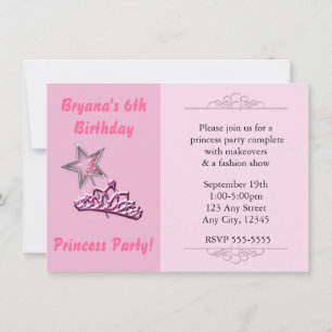 Cartes d'invitation d'anniversaire Couronne de bag