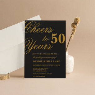 Cartes d'invitation d'anniversaire de mariage Féli